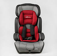 Детское автокресло JOY 9-36 кг Grey/Red, Кресло в авто для детей универсальное от 1 до 12 лет