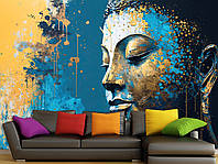 Самоклеющаяся плёнка Oracal на стену с рисунком, фото обои "Будда" для декора комнат, спальни, зала