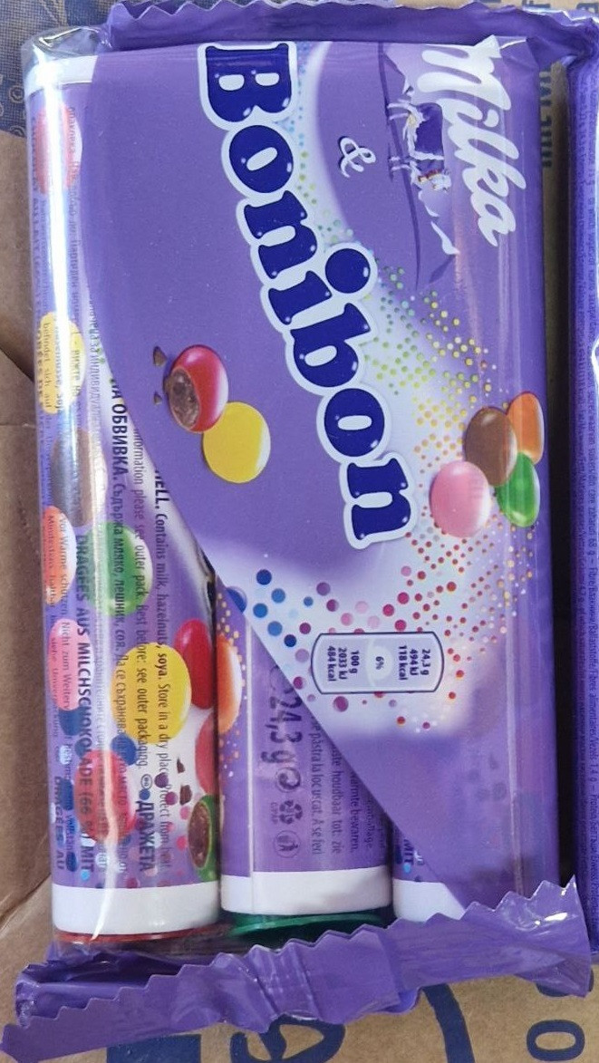 Шоколадні дропси Milka bonibon 72,9 г.