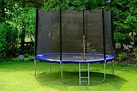 Спортивный прыжковый батут для дома 312 см Детский батут с защитной сеткой до 120 кг (Батуты)