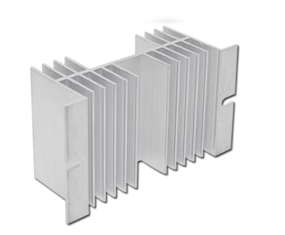 Алюмінієвий радіатор для твердотільного реле SSR 10-100 А розміри 50x70x125 мм