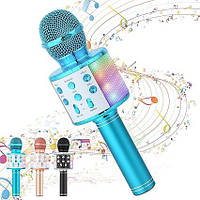 Беспроводной микрофон Bluetooth Karaoke Microphone WS-858L 3-в-1 портативный ручной микрофон-колонка