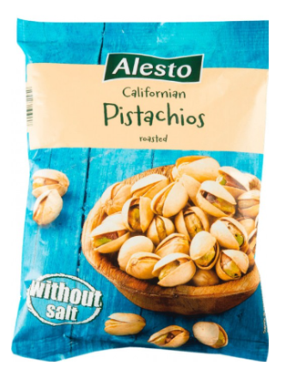Alesto Pistachios roasted without salt 250g 1/40