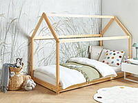 Деревянная детская кровать-домик, светильник европейского стандарта, одинарный размер TOSSE