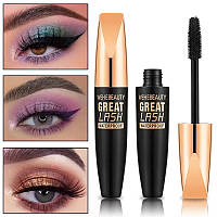 Туш для вій водостійка обє'мна підкручуюча Wehebeauty GREAT LASH WATERPROOF 4D 12мл