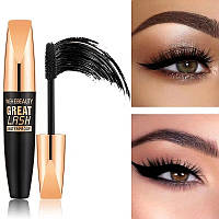 Туш для вій водостійка обє'мна підкручуюча Wehebeauty GREAT LASH WATERPROOF 4D 12мл