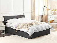 Тканевая пуфиковая кровать серого цвета ORBEY, различные размеры
