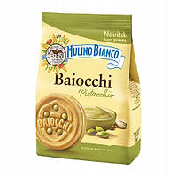 Печенье с фисташковым кремом Mulino Bianco Baiocchi Pistacchio 240г. Италия