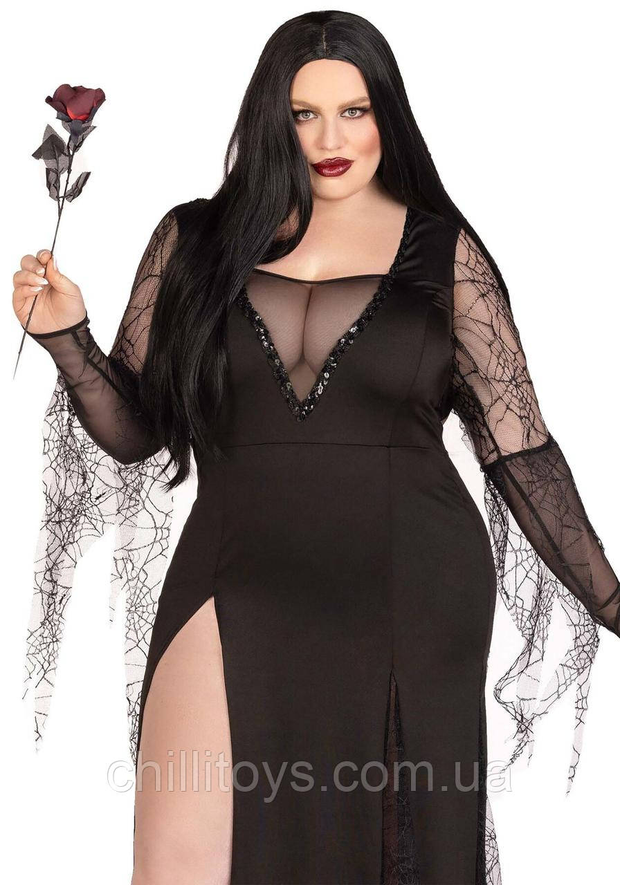 Костюм Мортіші Аддамс Leg Avenue Sexy Spooky Morticia 3X–4X SO9219