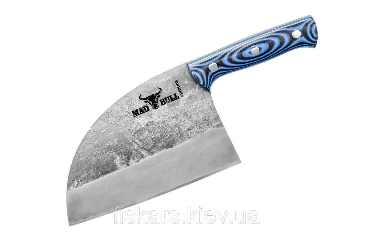 Сікач сербський кухонний Samura Mad Bull Black/Blue (SMB-0040)