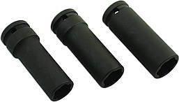 Набір головок для пошкоджених болтів та гайок 17, 19, 21мм REWOLT T3263