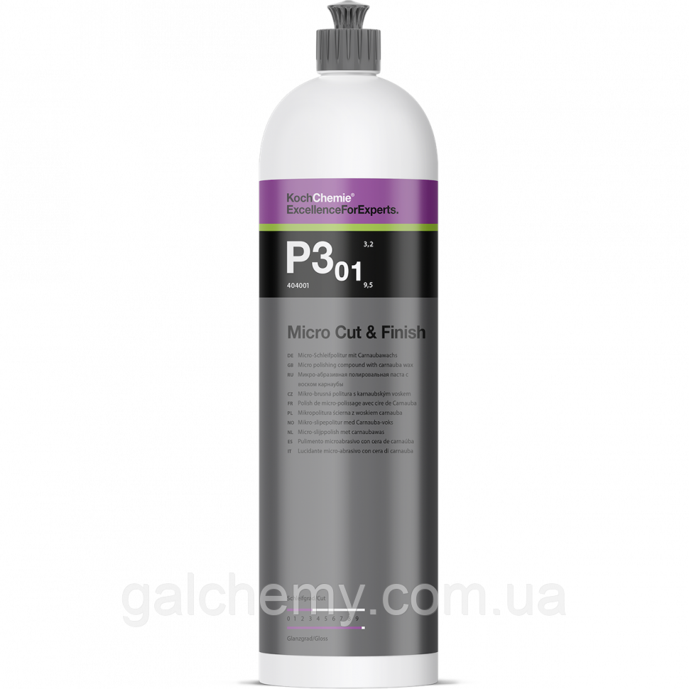 Полірувальна паста мікроабразивна Micro Cut & Finish P3.01 1 л