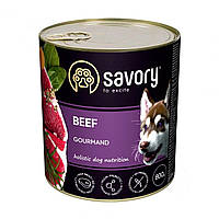 Консервы для собак Сейвори Savory Dog Gourmand с говядиной, 800 г