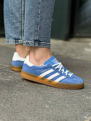 Кроссовки женские Adidas Gazelle Indoor Blue Fusion Gum / HQ8717