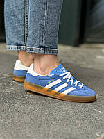 Кроссовки женские Adidas Gazelle Indoor Blue Fusion Gum / HQ8717 38 EUR (23,5 см)