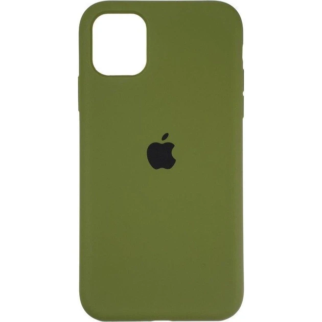 Чохол силіконовий для Айфон 11 Pro / Silicone Full Case для iPhone 11 Pro (Зелений / Army green), фото 1