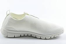Кросівки без шнурків жіночі Nike Free Run молочні, фото 4