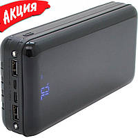 Портативный Power Bank Bix-30000 mAh аккумулятор повербанк для смартфона с фонариком быстрая зарядка skd