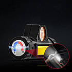 Налобний LED ліхтар акумуляторний BL-8101 XPE+COB / Світлодіодний магнітний ліхтарик на лоб, фото 6