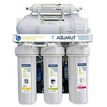 Aquakut Осмос високої продуктивності 400G RO-5 P01 з автоматичним промиванням мембрани, кран FCT-3(хайтек)