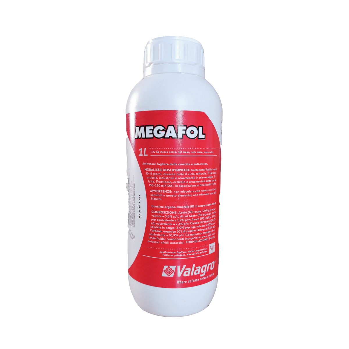 Біостимулятор (Антистрес) Valagro Megafol, 1 л (Італія)