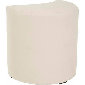 Пуф дитячий BNB Півмісяць білий (Колір: Флай 2200). Для садочка, шкоди, кімнати відпочинку, магазина дитячого одягу / взуття