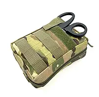 Аптечка тактична військова Аскет з системою швидкого скиду, мультикам, без турнікету