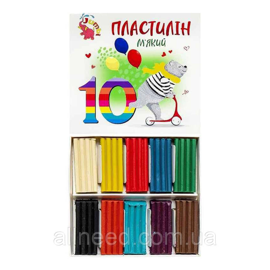 Набір для творчості Пластилін КТ 230603, 10 кольорів, фото 1