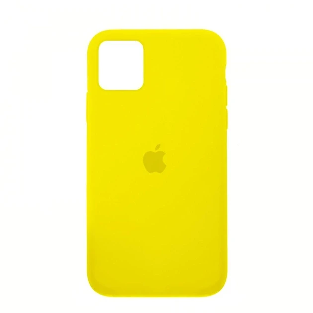Чохол силіконовий для Айфон 11 Pro / Silicone Full Case для iPhone 11 Pro (Жовтий / Canary yellow), фото 1