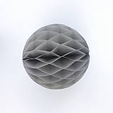 Куля з паперу сота 20 см сірий, фото 2