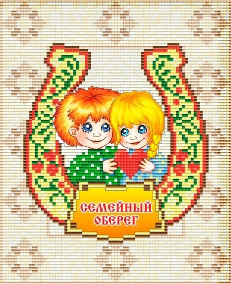 Алмазна живопис Арт Соло Оберіг Сімейний (AT5506) 20 х 24,6 см (На підрамнику), фото 1