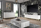 Журнальний столик Ravena B 90x60 білий матовий/золотий BIM Meble, фото 5