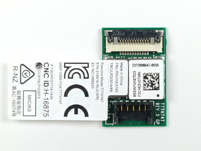 NFC модуль T77H747, 01AX745 для ноутбука Lenovo ThinkPad X390 ...