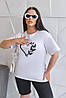 Жіноча футболка з малюнком "Spark" оптом | Батал, фото 3