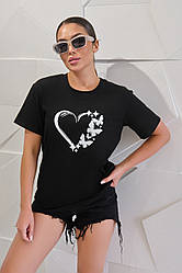 Жіноча футболка з малюнком "Spark" оптом | Норма і батал
