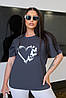 Жіноча футболка з малюнком "Spark" оптом | Батал, фото 6