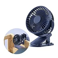 Мини вентилятор, настольный на прищепке вентилятор оснащен 3 режимами ветра,Вращение на 360 градусов FAN-AF01