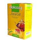 Чорний листовий чай з лимоном Alokozay 90 грамів, фото 3