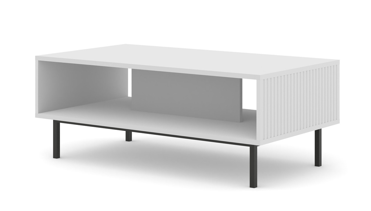 Журнальний столик Ravena B 90x60 білий матовий/чорний BIM Meble