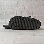 Літні босоніжки для хлопчика на липучці в чорному кольорі, фото 2