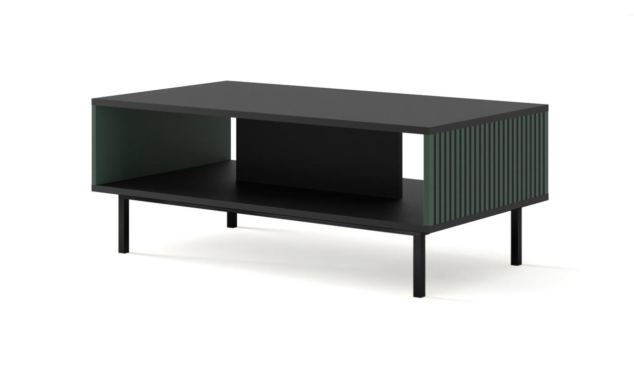 Журнальний столик Ravena F 90x60 чорний матовий/зелений/чорний BIM Meble