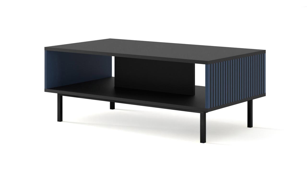 Журнальний столик Ravena F 90x60 чорний матовий/синій/чорний BIM Meble
