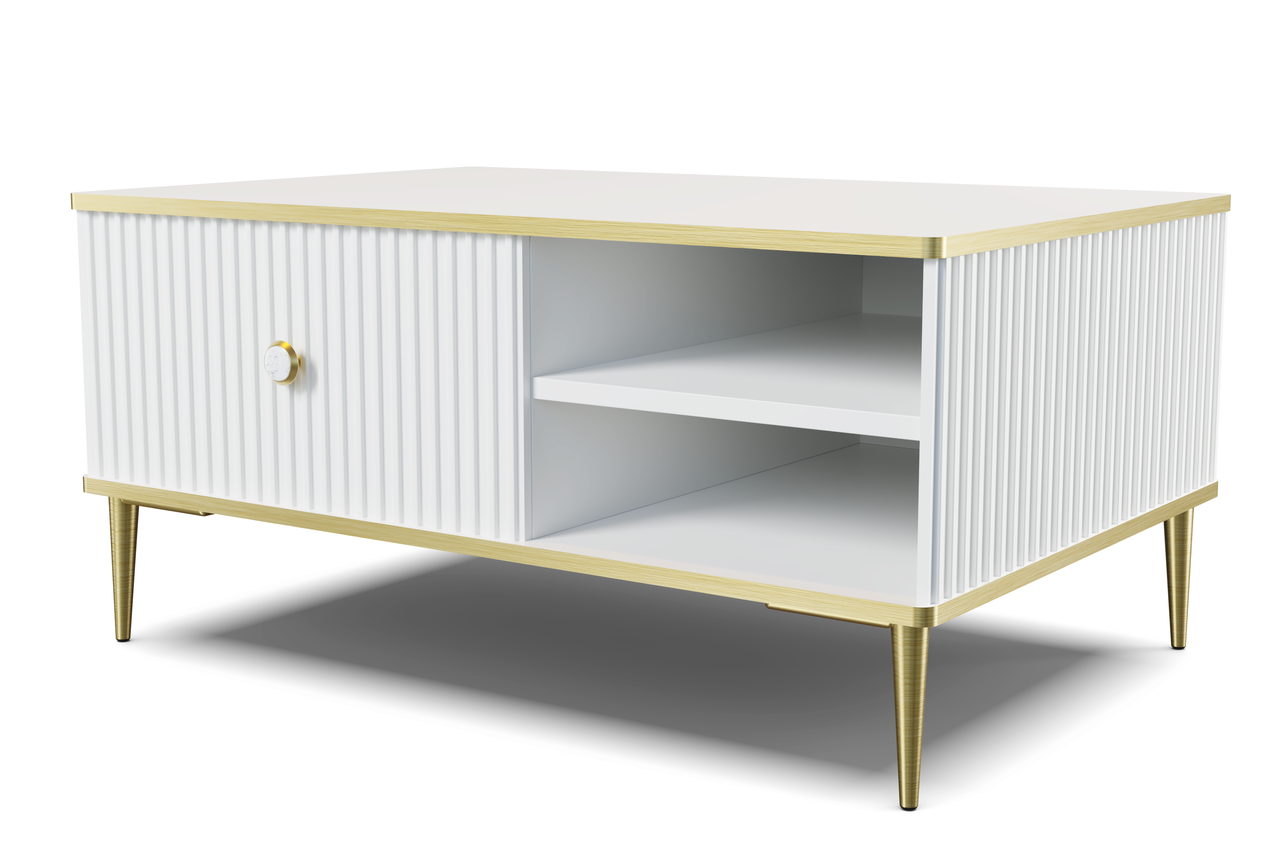 Журнальний столик PETRA 90x60 см. білий мат BIM Meble