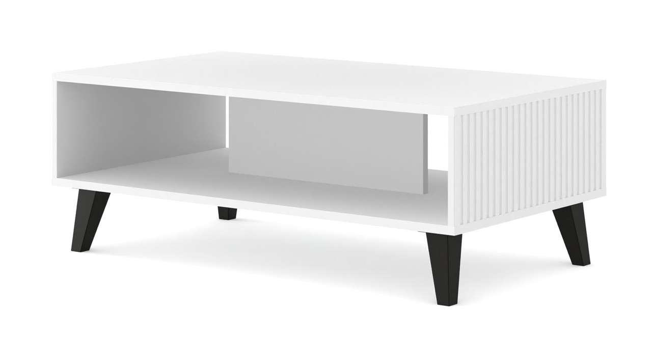Журнальний столик Ravena PB 90x60 білий матовий/чорний BIM Meble