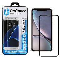 Стекло защитное BeCover Apple iPhone 11 Black (704103) h