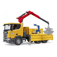 Спецтехника Bruder Scania Super 560R с краном-манипулятором 1:16 с аксессуарами (03551)