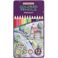 Карандаши цветные Cool For School Premium шестигранные, 12 цветов (CF15172) h