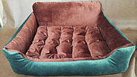 Мягкое (55*60см) место лежанка кровать для кошки кота собаки из качественной мебельной ткани