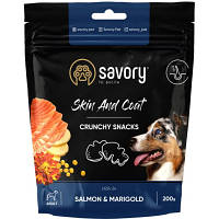 Лакомство для собак Savory для здоровья кожи и шерсти собак, с лососем 200 г (4820232631355) h