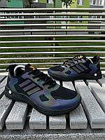 Летние сетчатые черные мужские кроссовки Adidas Runfalcon хамелеон, легкие кроссовки адидас ран для бега